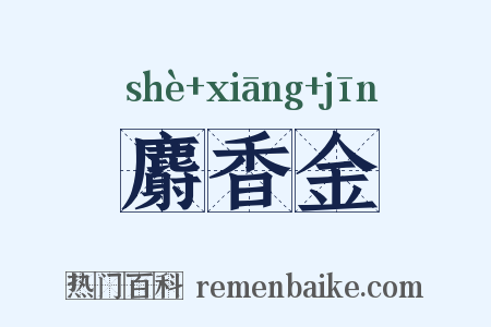 麝香金是什么意思的图片